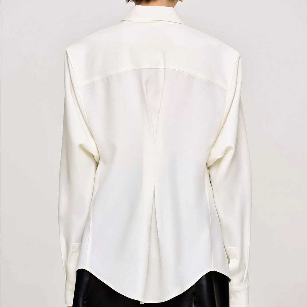 Source Unknown Alabaster Button Down Top - image 3